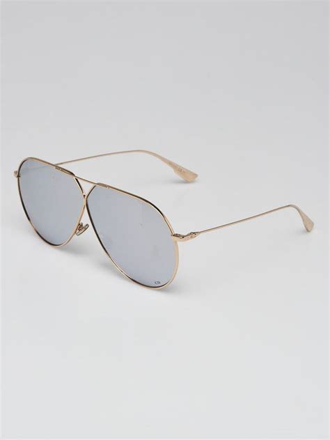 dior stellaire3 j5gku|CHRISTIAN DIOR Goldtone Metal Aviator Stellaire3 Sunglasses .